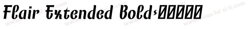 Flair Extended Bold字体转换
